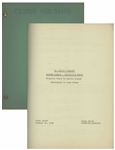 Moe Howards 24pp. Script Dated October 1950 for The Three Stooges Film A Missed Fortune -- Includes 3 Additional Loose Revised Script Pages -- Very Good Plus Condition